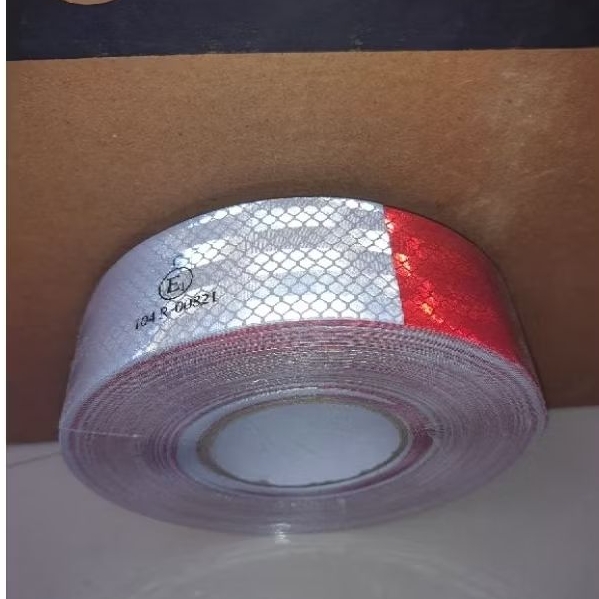 Jual 1ROLL STIKER REFLEKTOR 44M X 5CM ECE 104R UJI KIR sticker ...