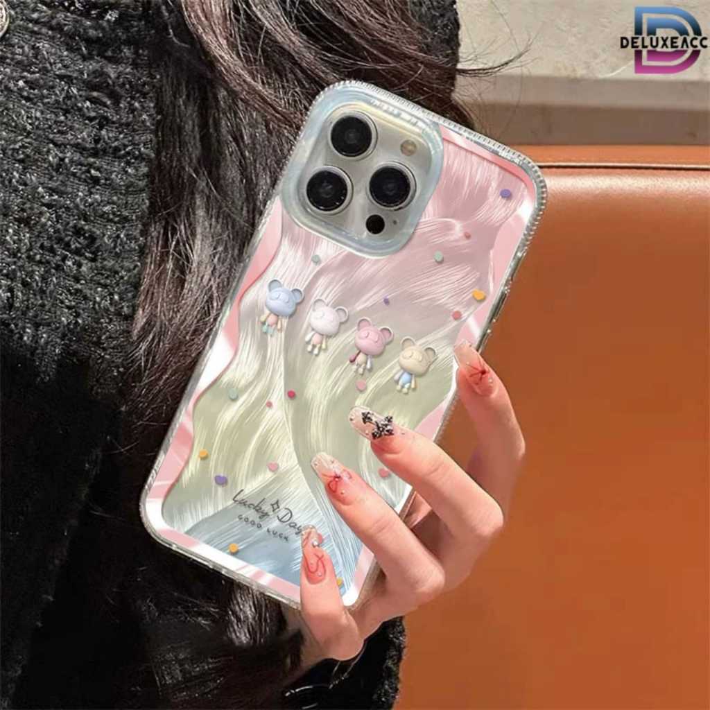 Jual Ss949 Softcase Silikon Feather Case Lucky Day Bear Casing Hp 
