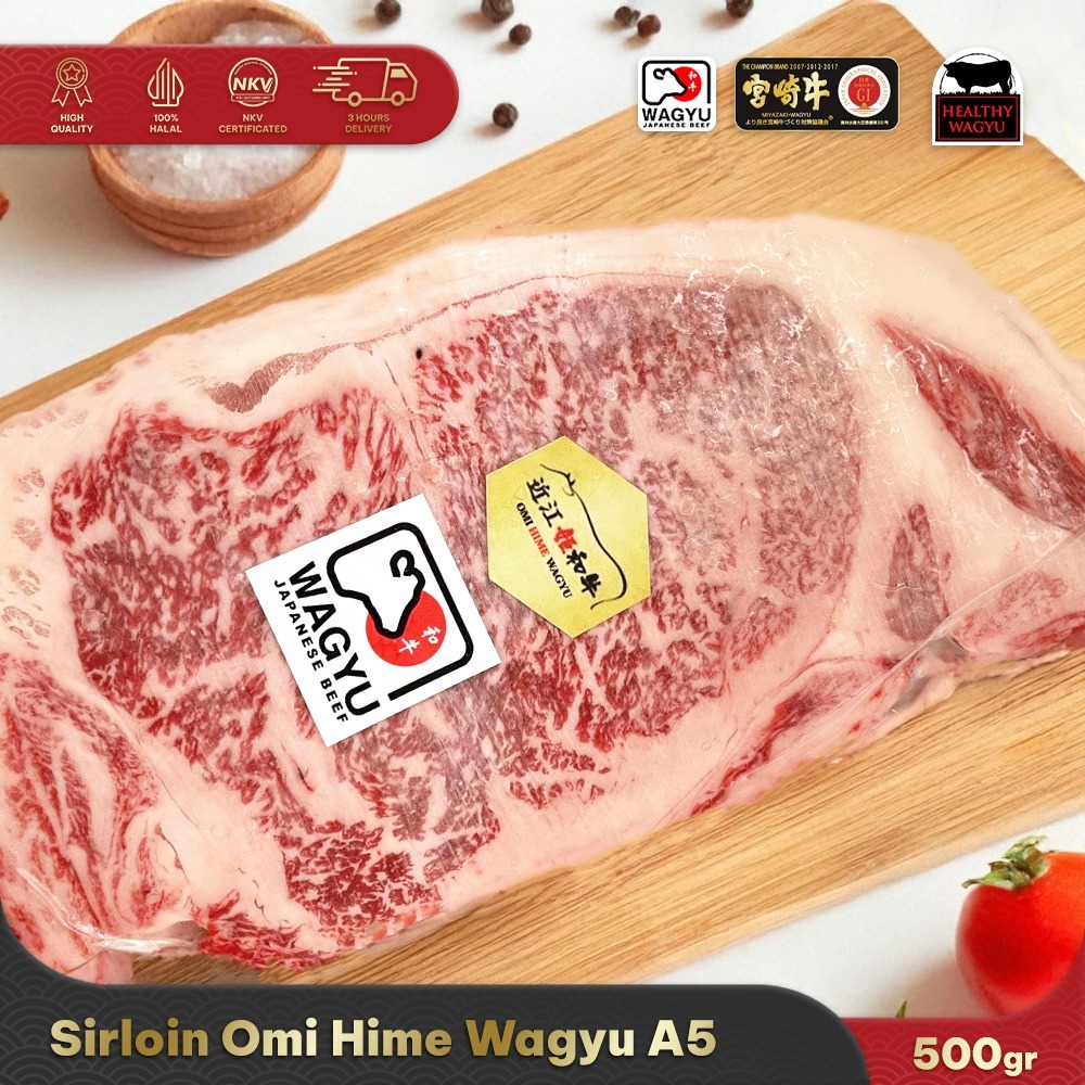 Jual Omi Hime Japan Beef A5 Sirloin 500gr Healthy Wagyu | Shopee Indonesia