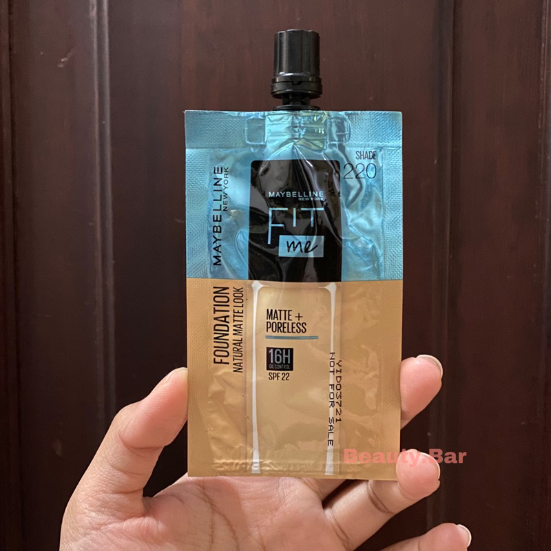 Jual Maybelline Fit Me Matte Poreless Foundation Sachet 5ml