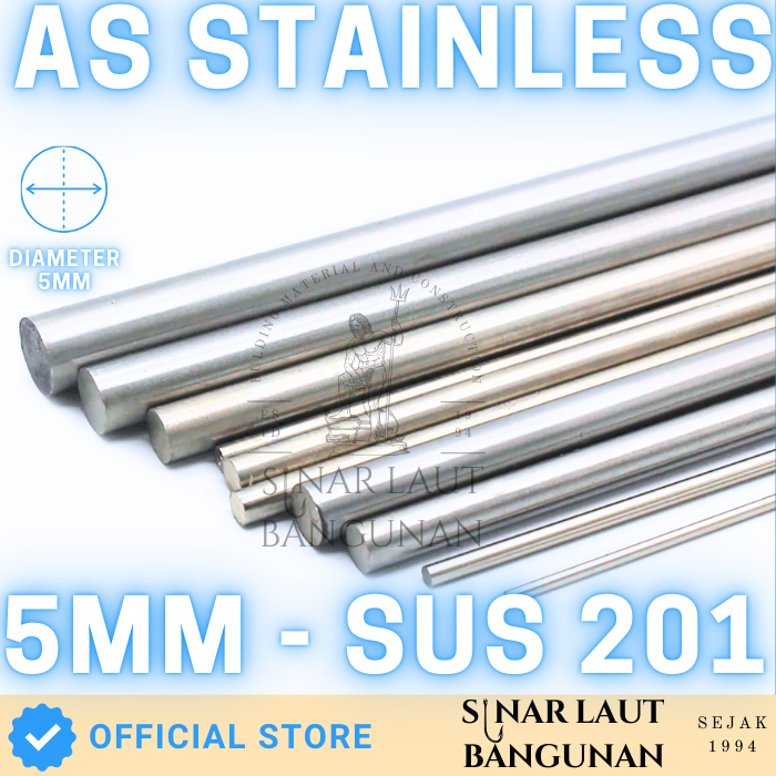 Jual As Stainless SUS 201 Diameter 5MM | Shopee Indonesia