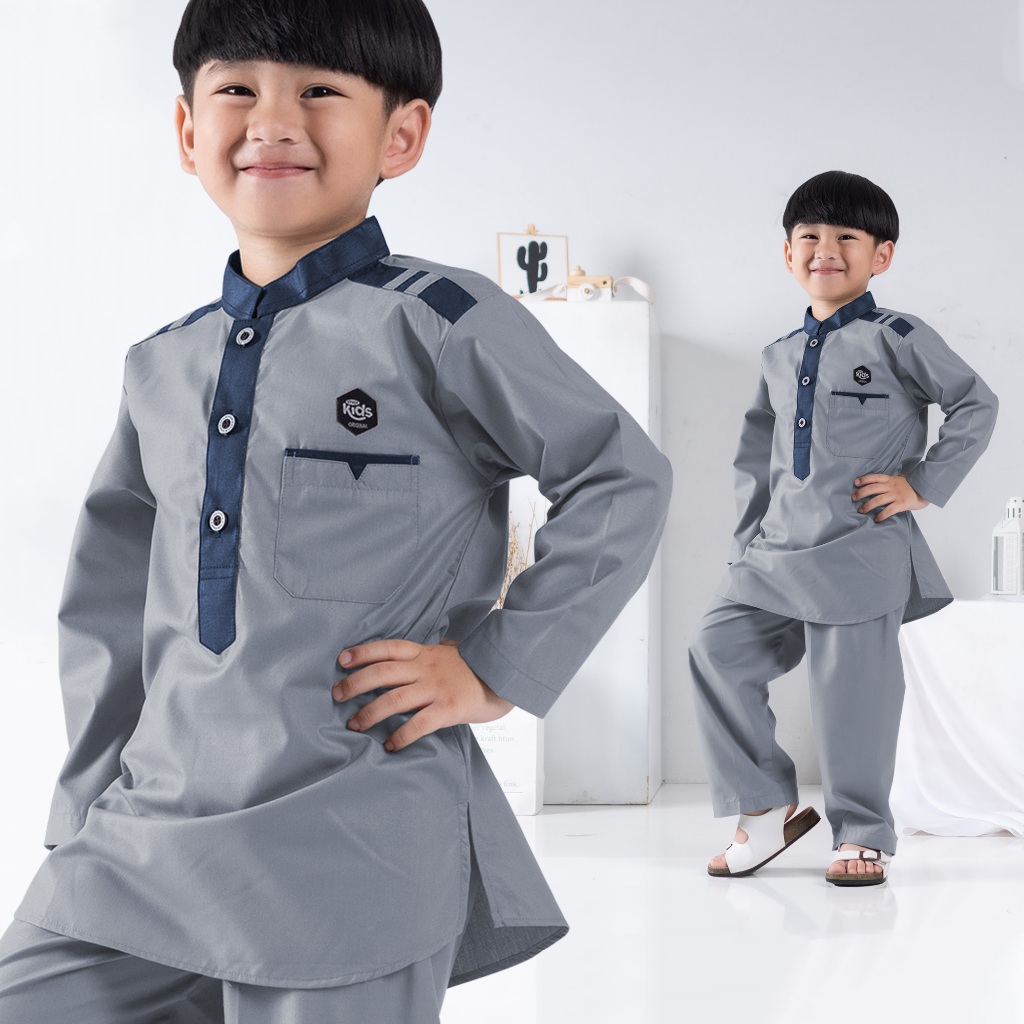 Little M Stripes Baju Koko Anak Laki-laki main image 0