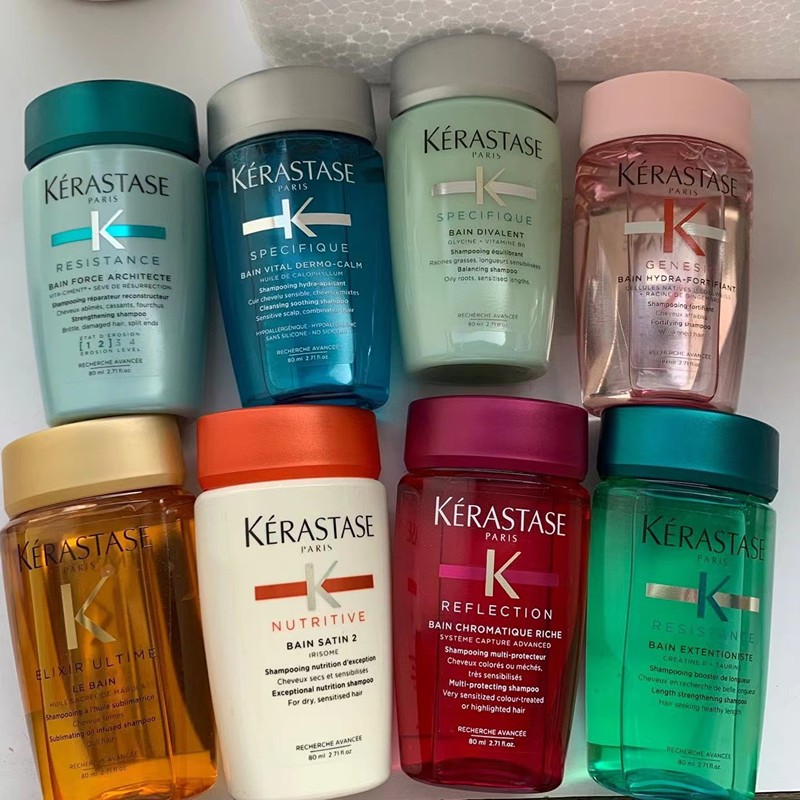 Jual Kerastase Shampoo 80ml Travel Size Bain/Bain Regenerant/ Bain