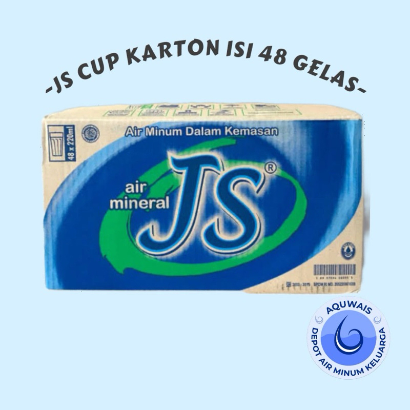 Jual AIR MINERAL JS CUP PER KARTON ISI 48 GELAS MAKASSAR (khusus ...