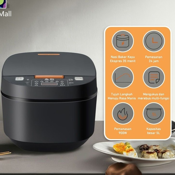 Jual 5L Rice Cooker Magic Com Penanak Nasi Sehat Multifungsi / Magic ...