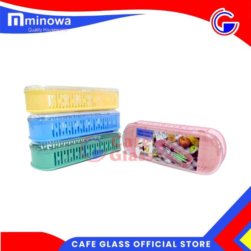 Tempat Sendok Yoshikawa - Storage Sendok Garpu - Tempat Sendok Pastel Plastik (St02)