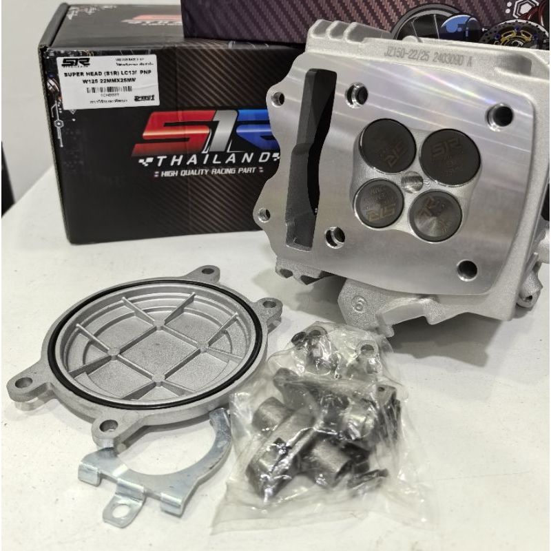 Jual S1R HEAD ASSY CYLINDER HEAD (21/24) 4 VALVE COMPLETE SET SUPRA 125 ...