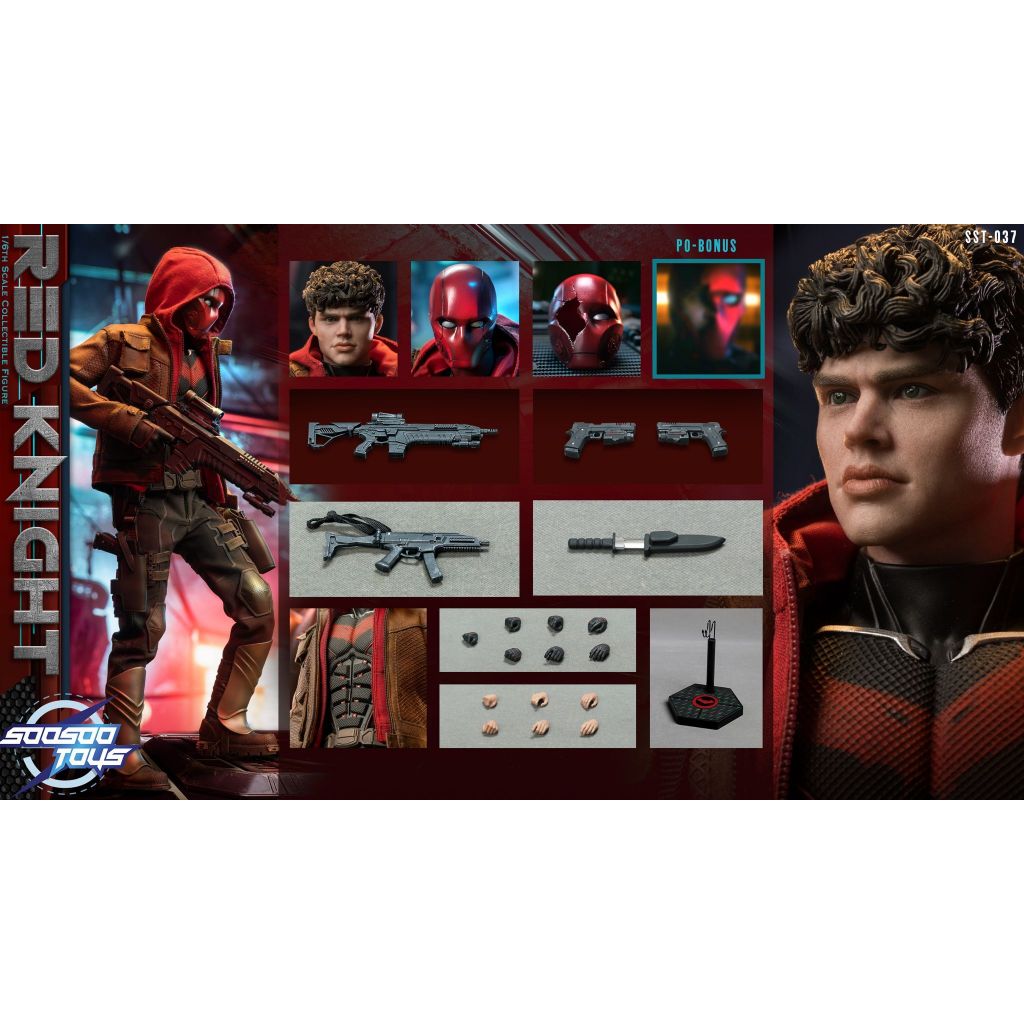 SOOSOOTOYS 1/6 SCALE SST-037 RED KNIGHT DC TITANS RED HOOD