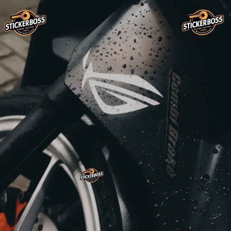 Jual Sticker Motor Logo Rog Hologram Nyala Waterproof - Stiker Cutting ...