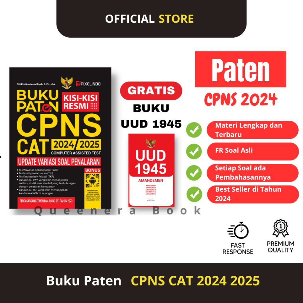 Jual BUKU CPNS 2024 2025 CPNS PATEN KISI - KISI RESMI CPNS CAT ( UPDATE ...