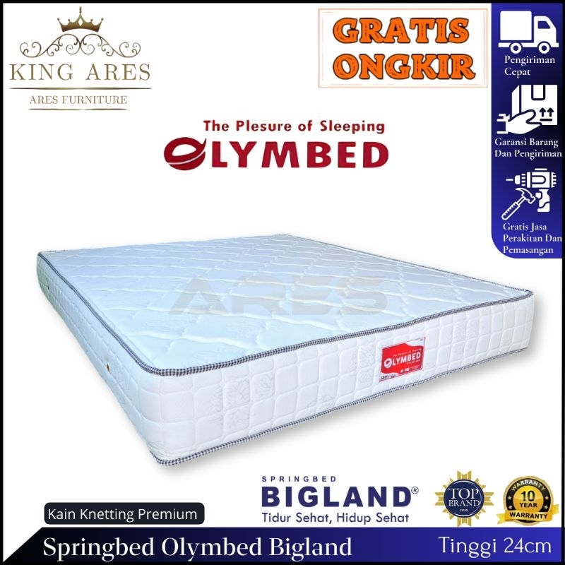 Jual springbed Bigland Olymbed No.1 ukuran 180x200 T.24 Garansi 10 ...