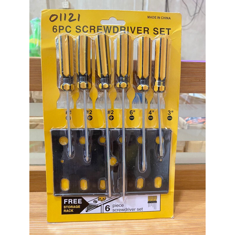 Jual 01121 Obeng Set Radio 6 Pcs Screwdriver Set Obeng Setting Plus ...