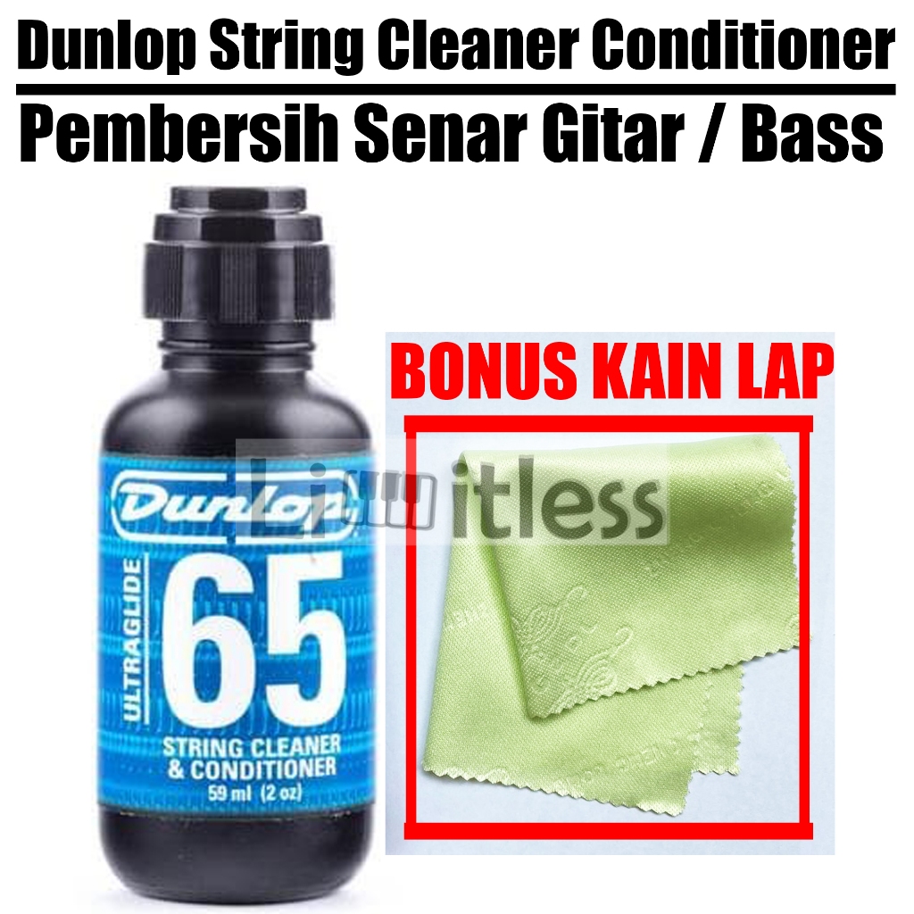 Jual Dunlop String Cleaner Conditioner / Pembersih Senar Gitar / Bass ...