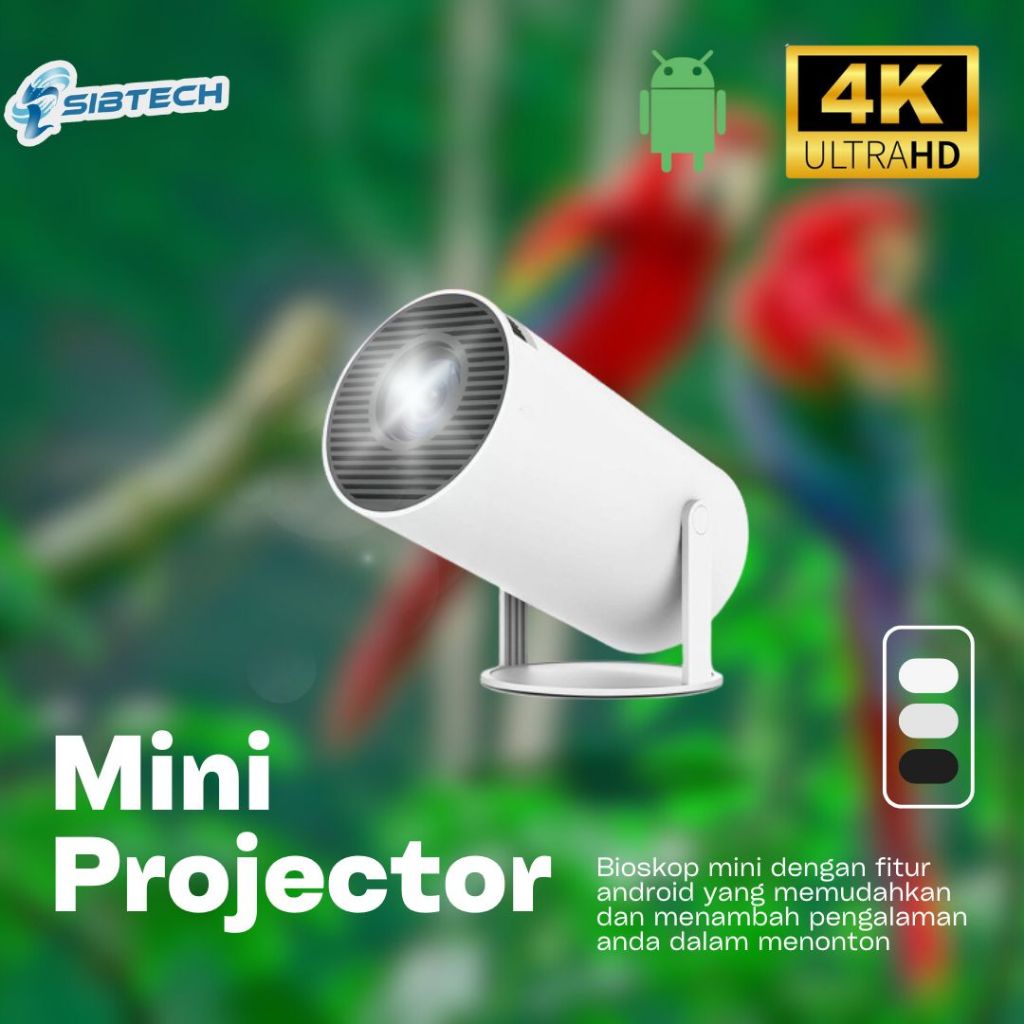 Jual Bioskop Mini Proyektor SIBTECH 4K FULL HD | Shopee Indonesia