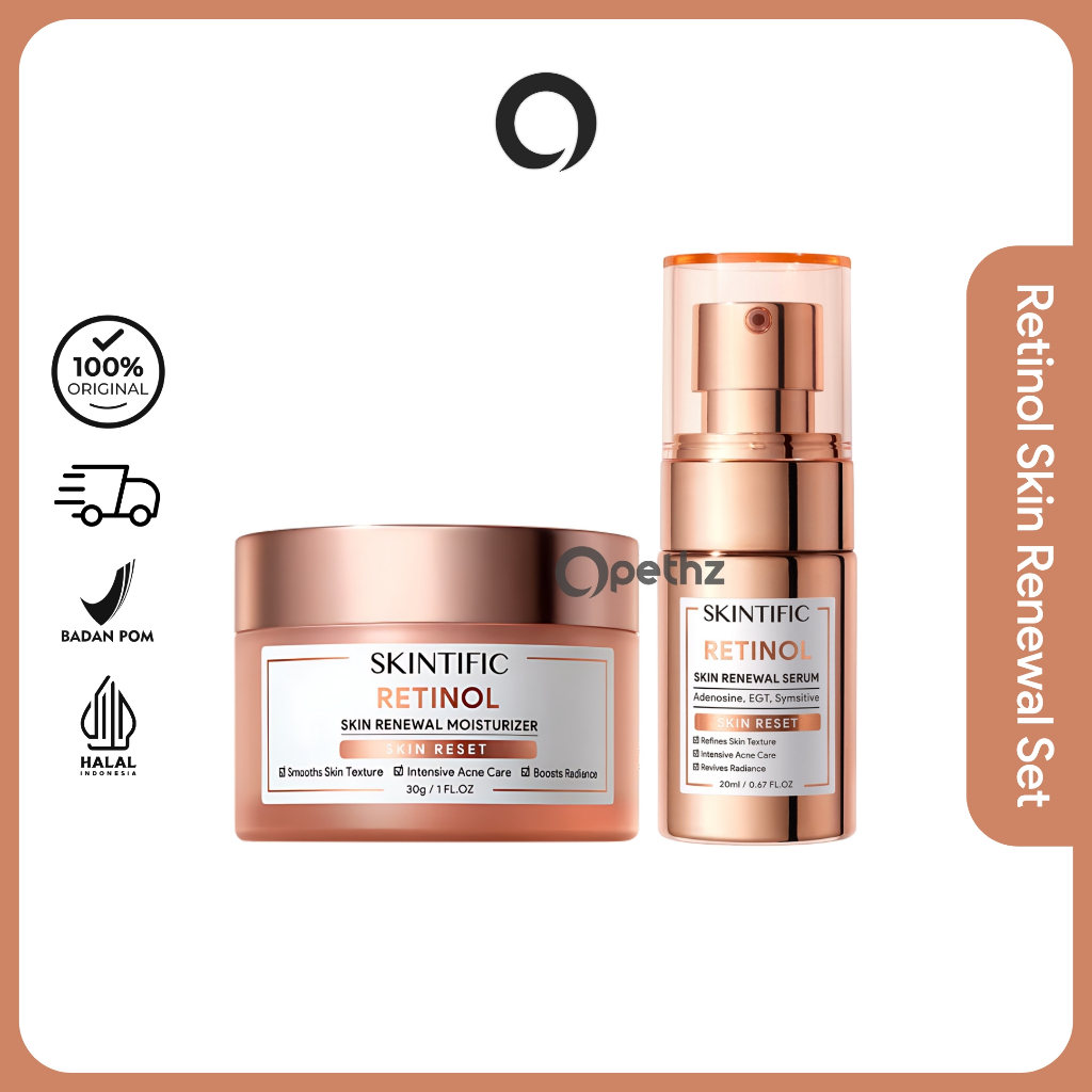 Jual READY SIAP KIRIM SKINTIFIC Retinol Skin Renewal Moisturizer 30g