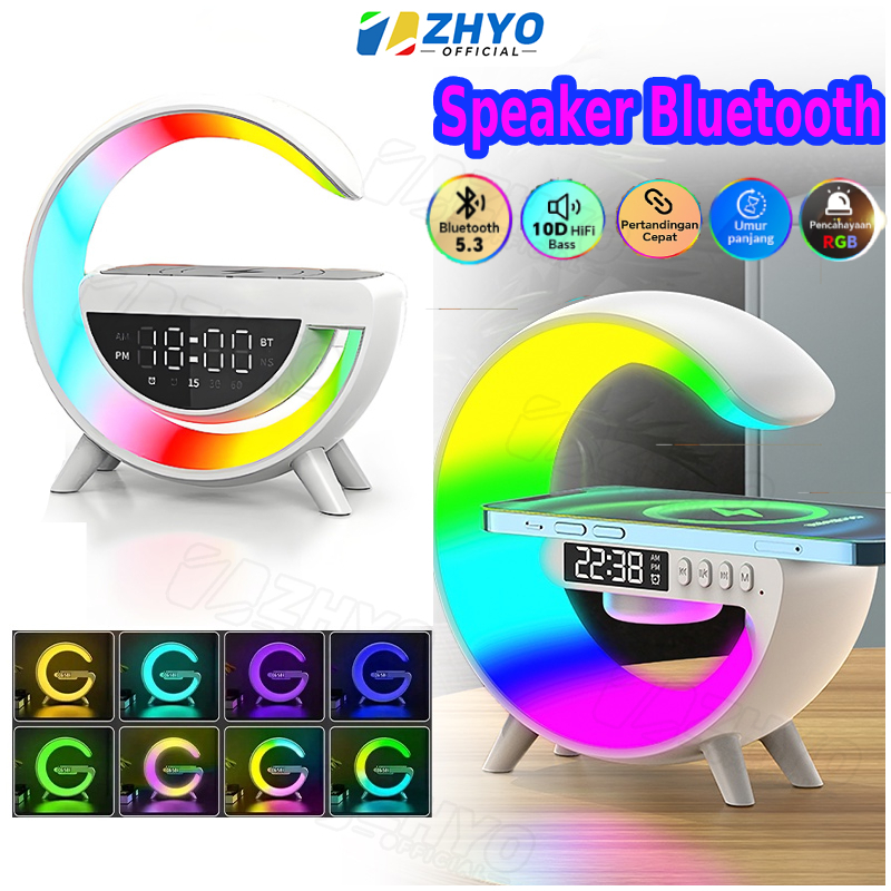 Jual Intelligent Speaker Bluetooth Smart RGB Colorful Ambient Light ...