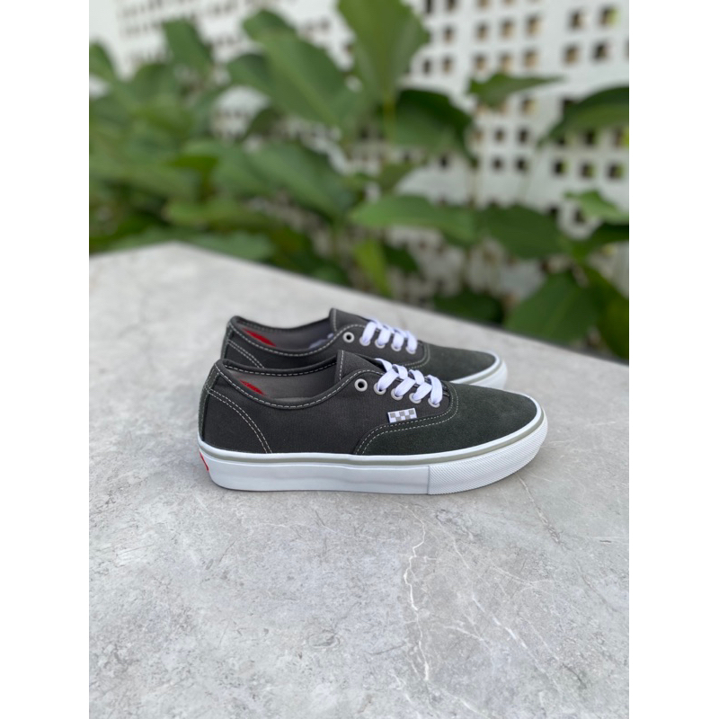 Vans Authentic Pro Skate Dark Grey White 100 Original Resmi Store