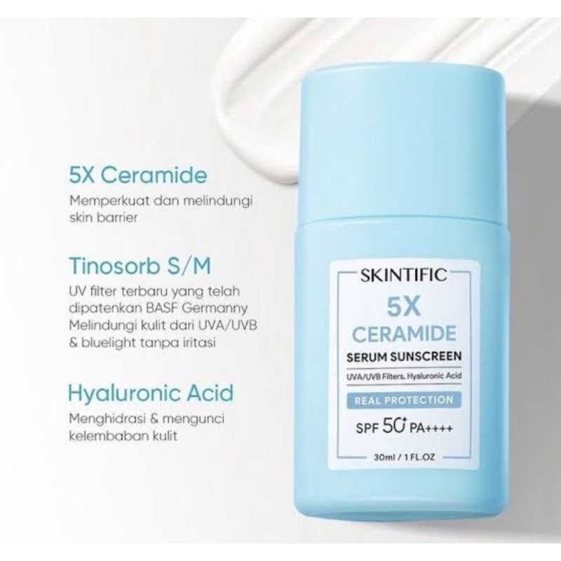 Jual Skintific X Ceramide Serum Sunscreen Ml Acid Hyaluronic