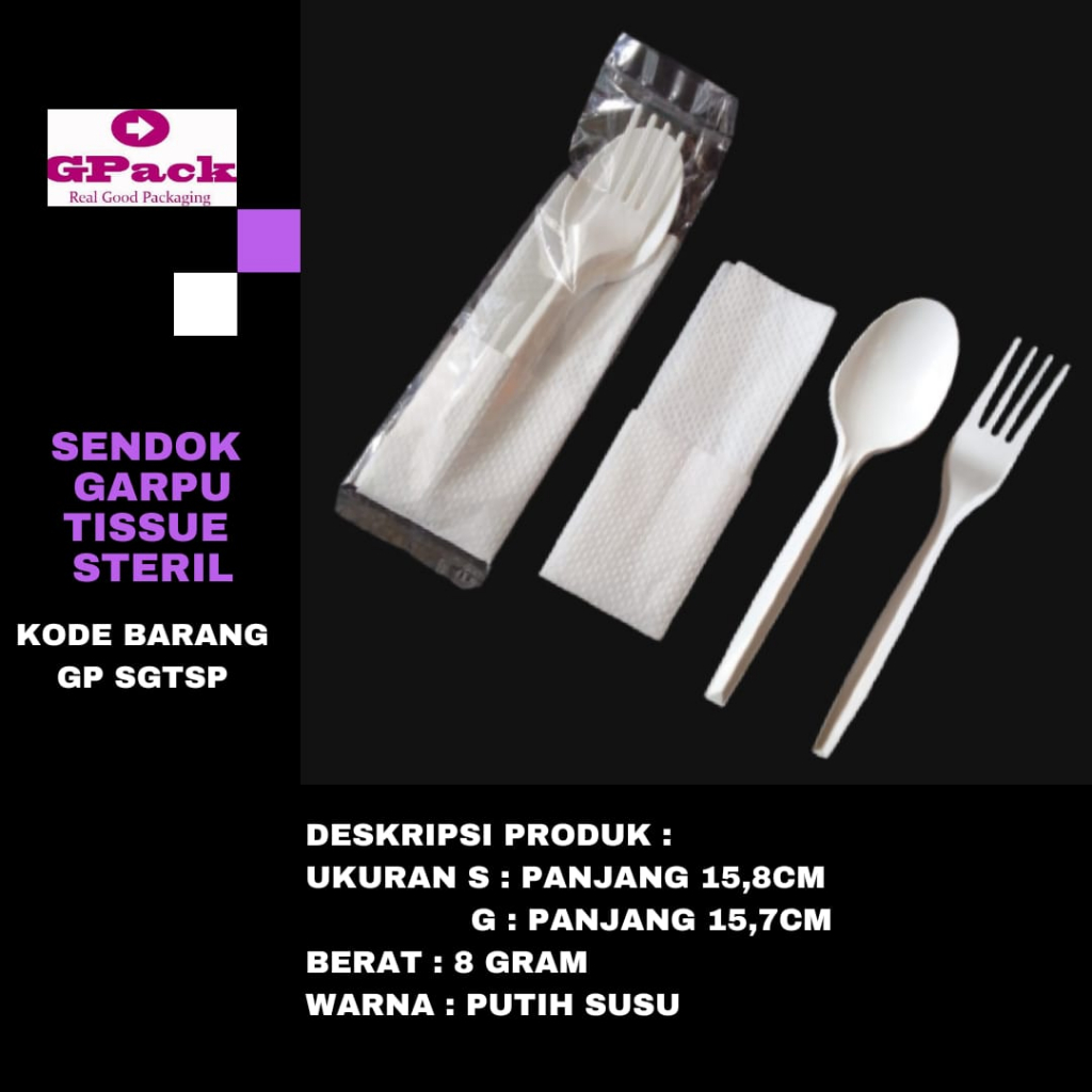 Jual SENDOK GARPU PLASTIK SET TISSUE STERIL PUTIH (GP-SGTSP) | Shopee ...
