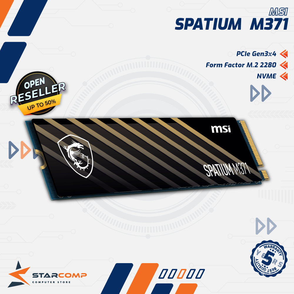 Jual SSD MSI SPATIUM M371 PCIe 3.0 NVMe M.2 500GB/1TB | Shopee Indonesia