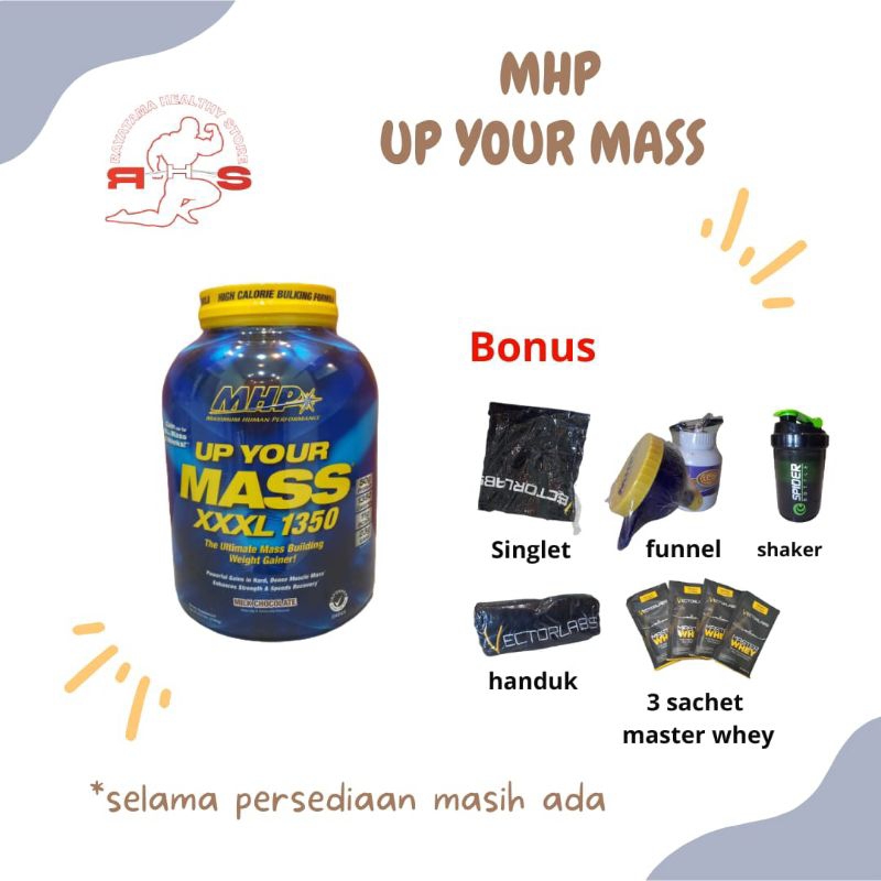 Jual MHP Up Your Mass XXXL 1350 Gainer | Shopee Indonesia