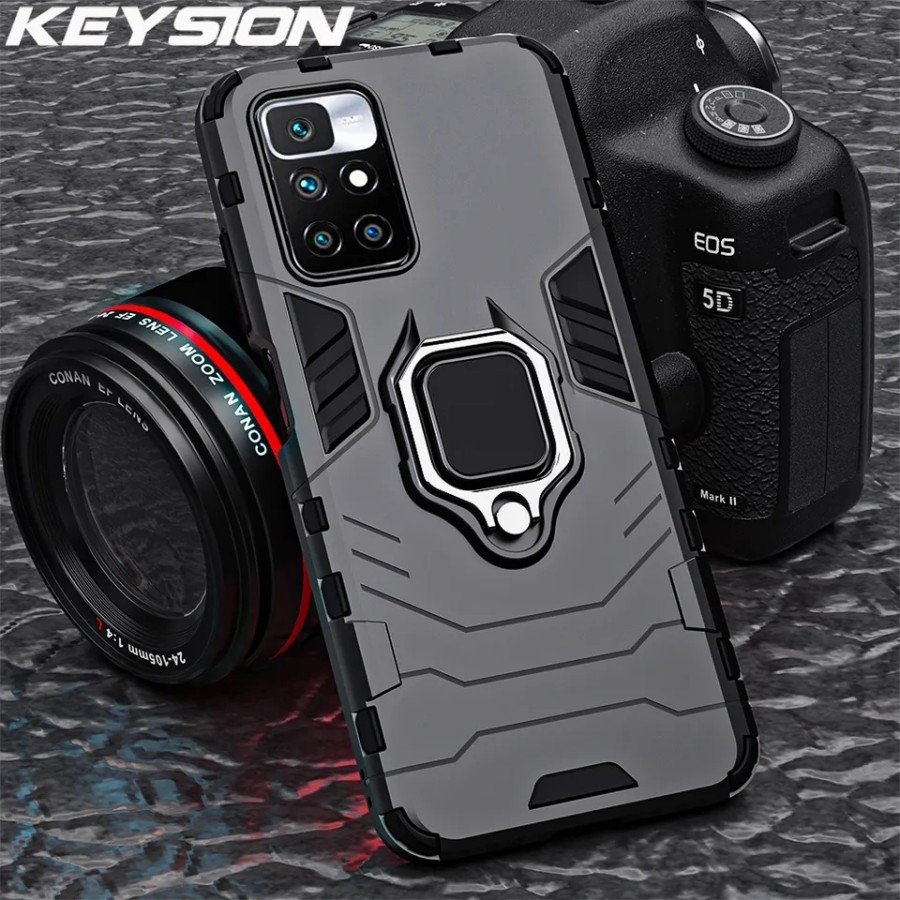 Jual CASE XIAOMI REDMI 10 2021 2022 RUGGED ARMOR ROBOT STANDING IRING ...