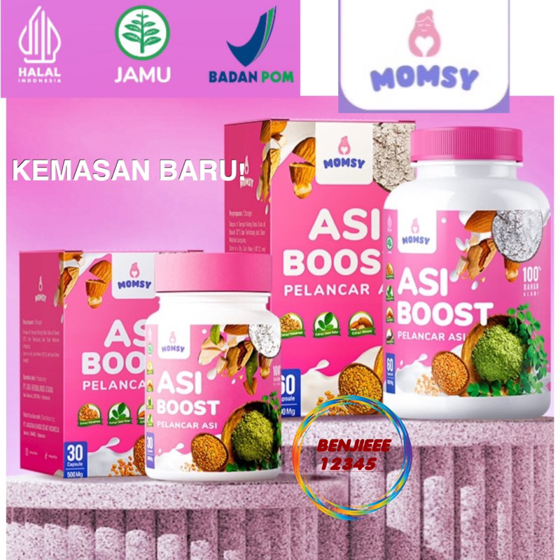 Jual MOMSY Asi Booster Pelancar Asi BPOM Halal Momsy Momsy 30 60 ...