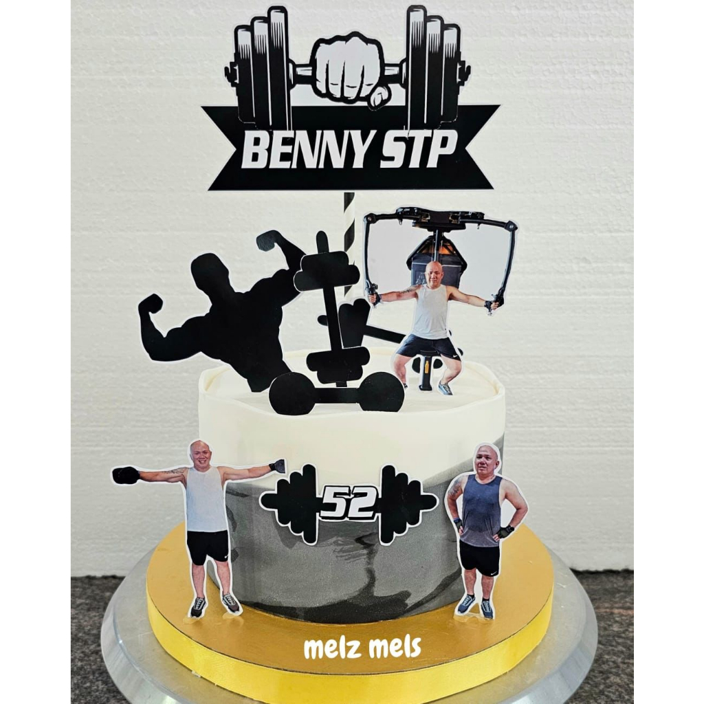 Jual Gym Fitness Boy Topper Cake Topper Cake Birthday / Hiasan Kue ...