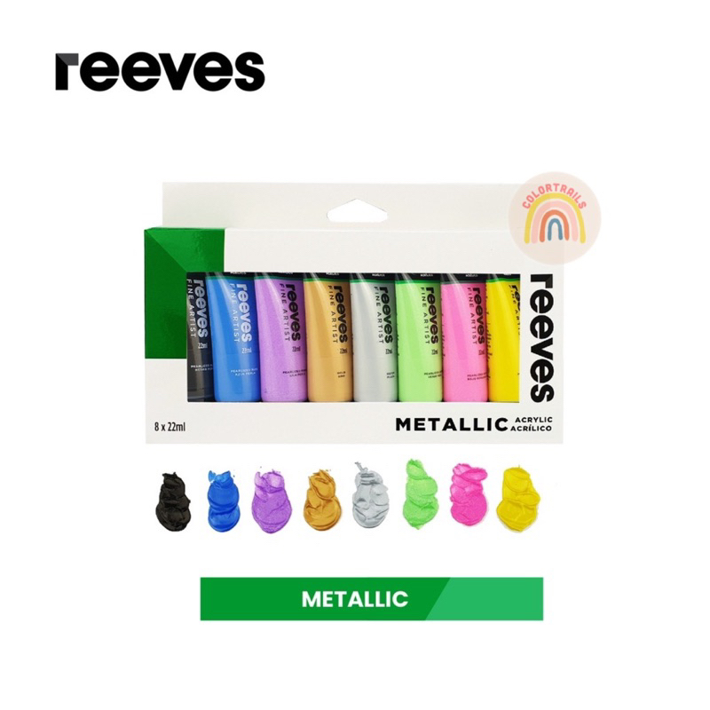 Jual Reeves Artists 8x22ml Acrylic Color Paint Set Cat Akrilik | Shopee ...