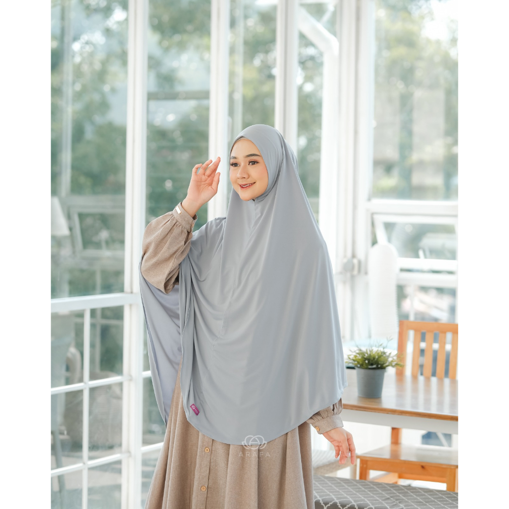 Jual Arafa Hijab Khimar Livia Xl Jilbab Kerudung Instan Non Pad Jersey Premium Shopee