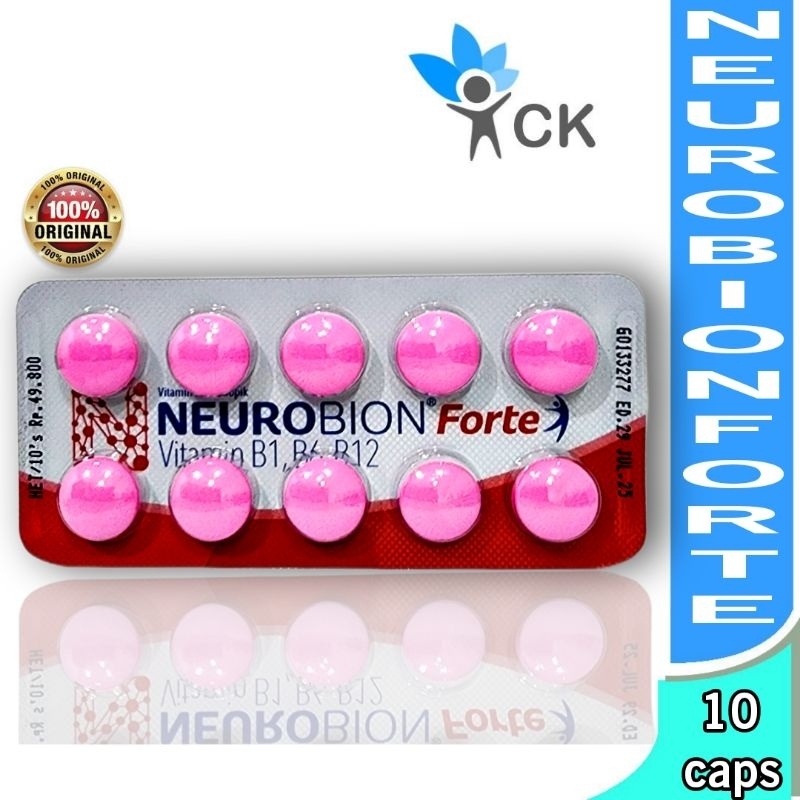 Jual NEUROBION FORTE STRIP Vitamin B Kompleks Untuk Saraf | Shopee ...