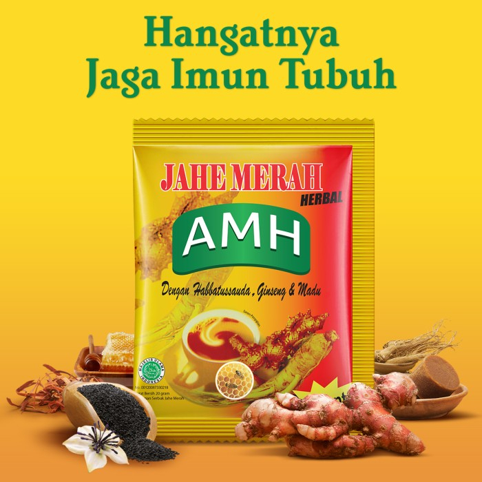 Jual Jahe Merah Amh Rencengan Jahe Amh Susu Jahe Merah Inayah