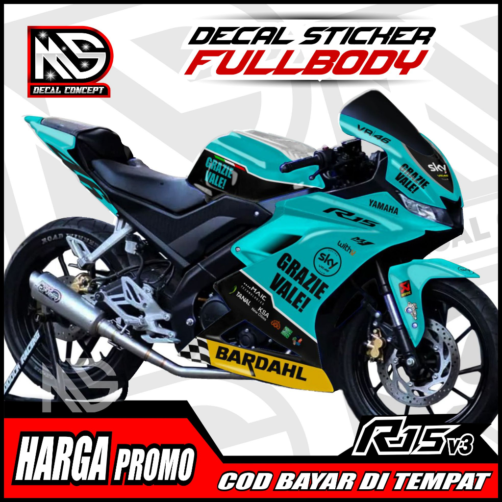 Jual Decal R15 V3 Full Body Stiker R15 V3 Full Body Dekal R15 V3 BISA ...