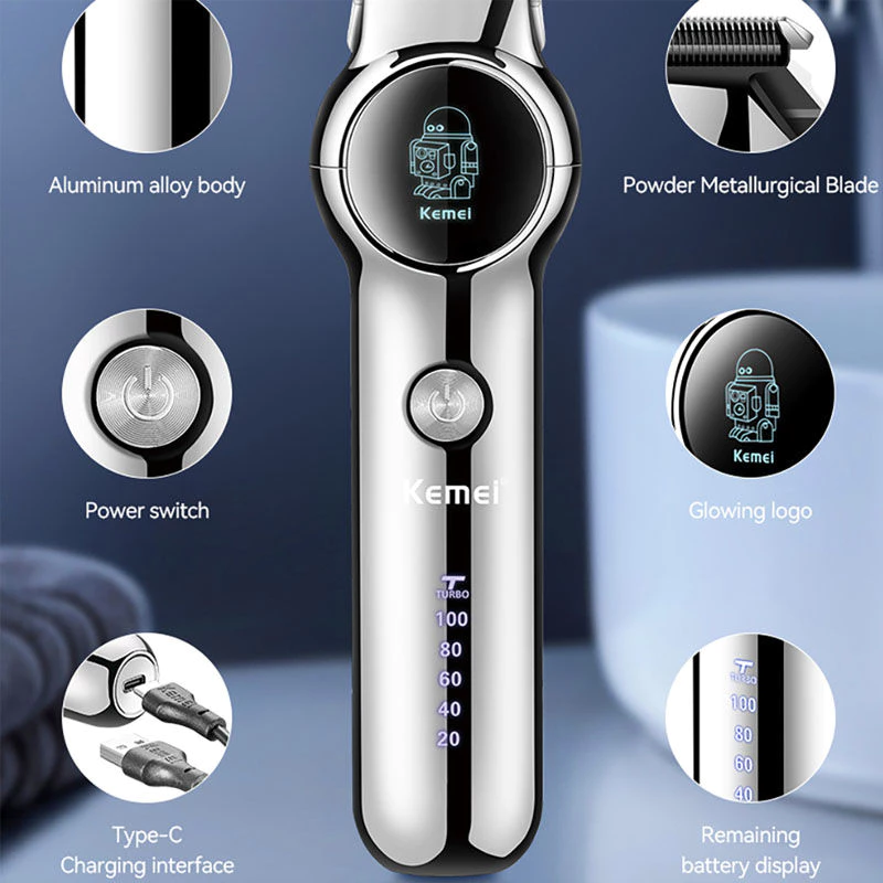 Mesin Cukur Rambut Pria Kemei KM 1851 / Alat Cukur Rambut Elektrik Kemei | AutoStock