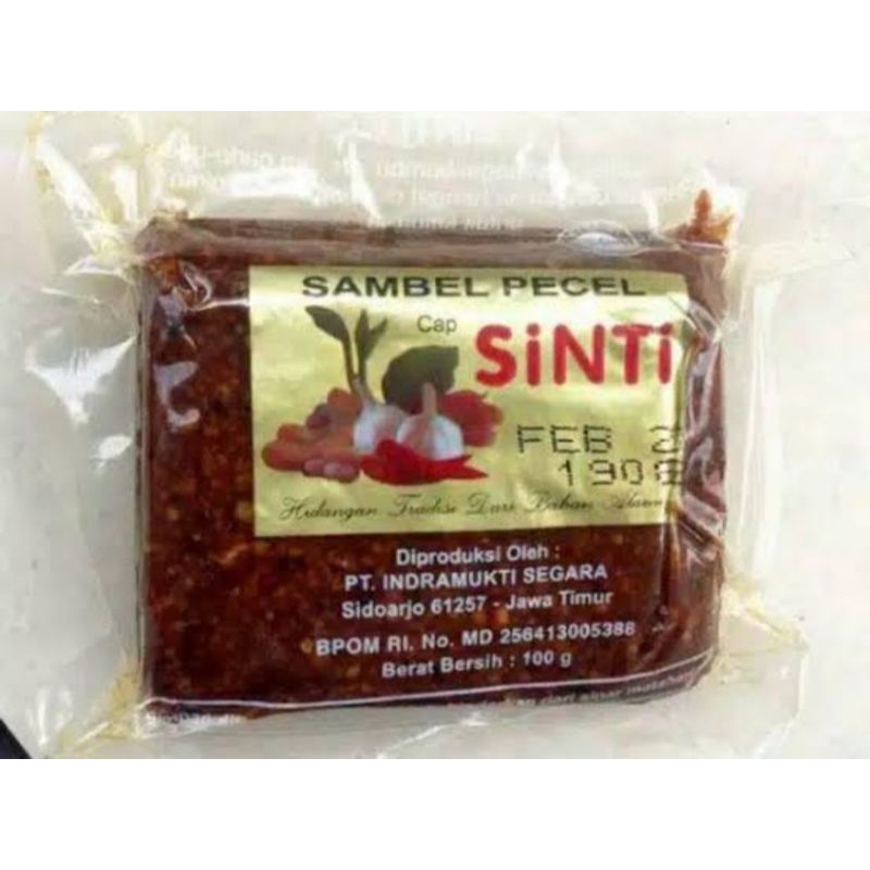 Jual sambal pecel SINTI 100g | Shopee Indonesia