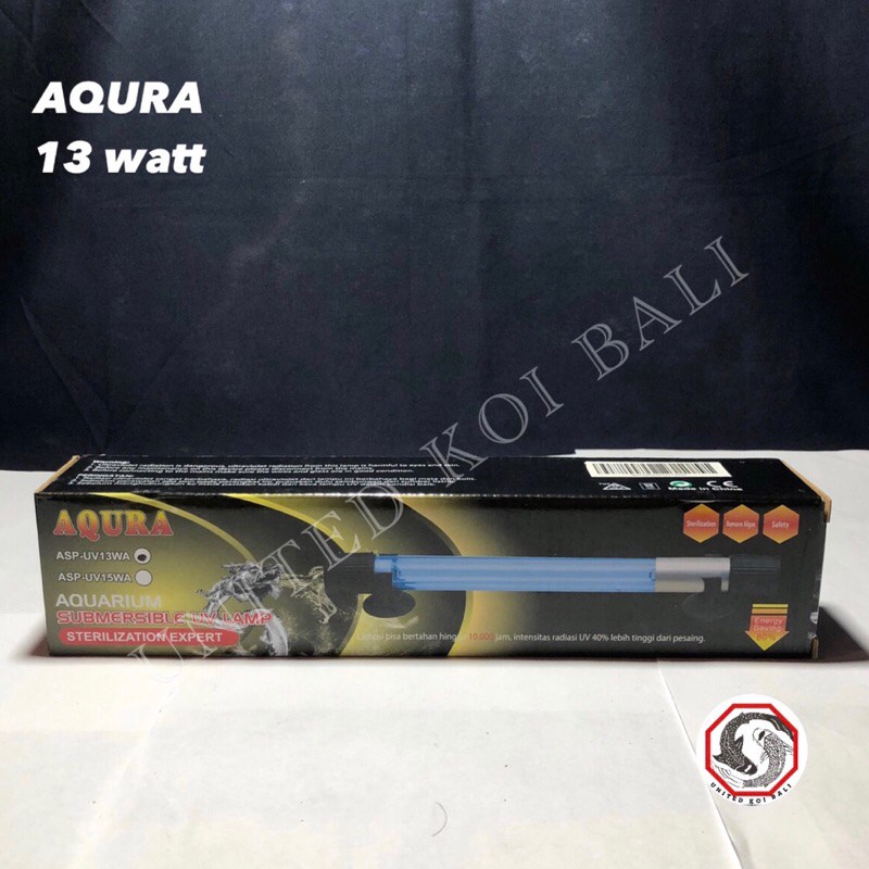 Jual LAMPU UV KOLAM IKAN KOI DAN AQUARIUM AQURA ASP UV 13watt Shopee Indonesia