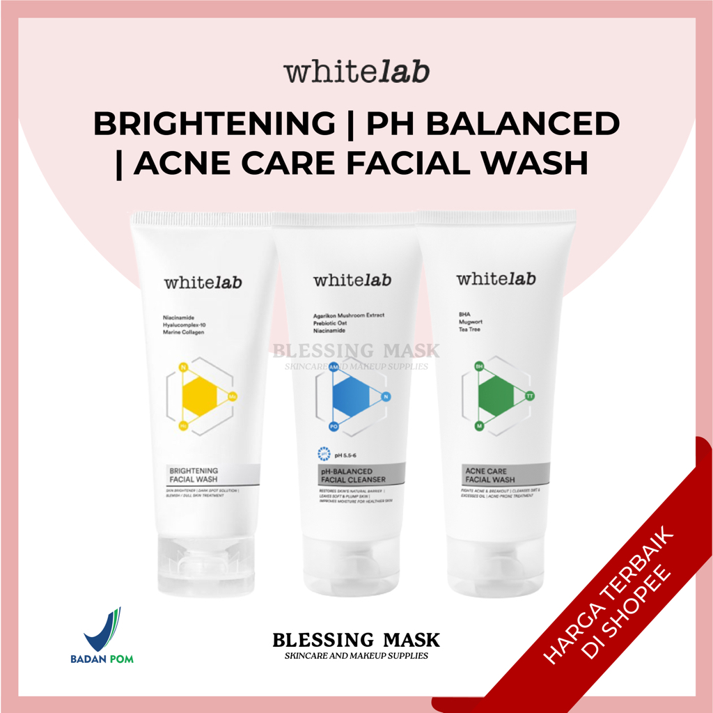 Jual Whitelab Brightening Facial Wash pHBalanced Facial Cleanser