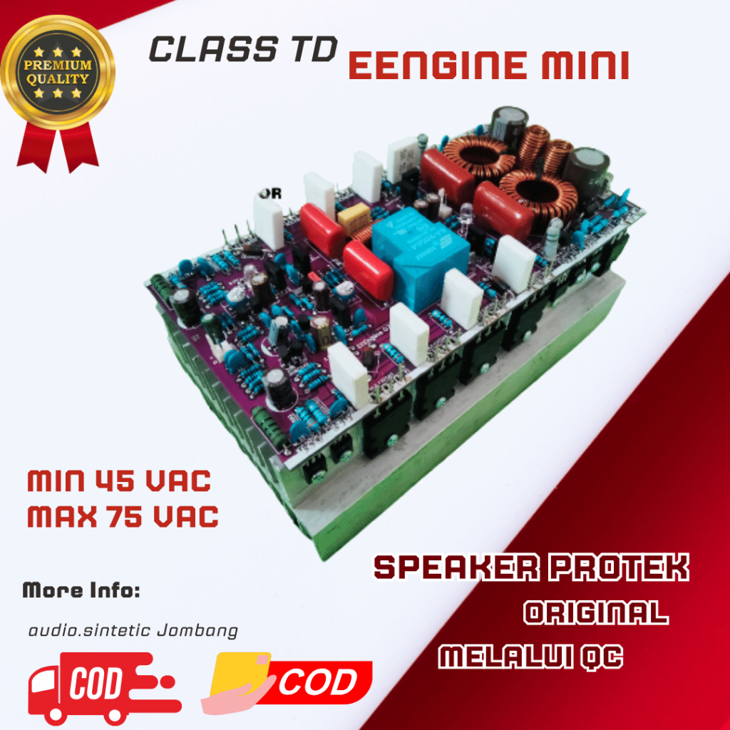 Jual Power Amplifier TD EENGINE G77 Mini || Komponen Bagus | Shopee
