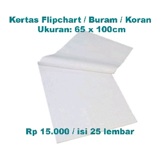 Jual Kertas Flipchart / Buram / Koran (65 X 100 Cm) | Shopee Indonesia