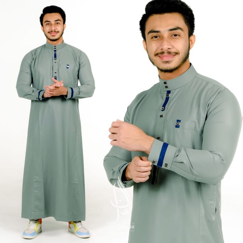 Jual Jubah slimfit pria Gamis pria alfaan jubah gamis muslim pria jubah