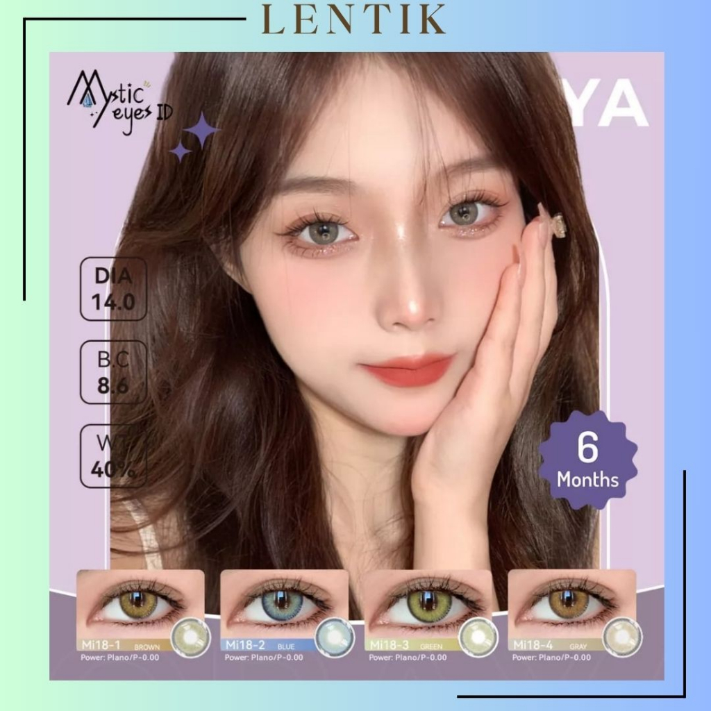 Jual Softlens Mystic Eyes Himalaya Normal Free Lenscase Shopee