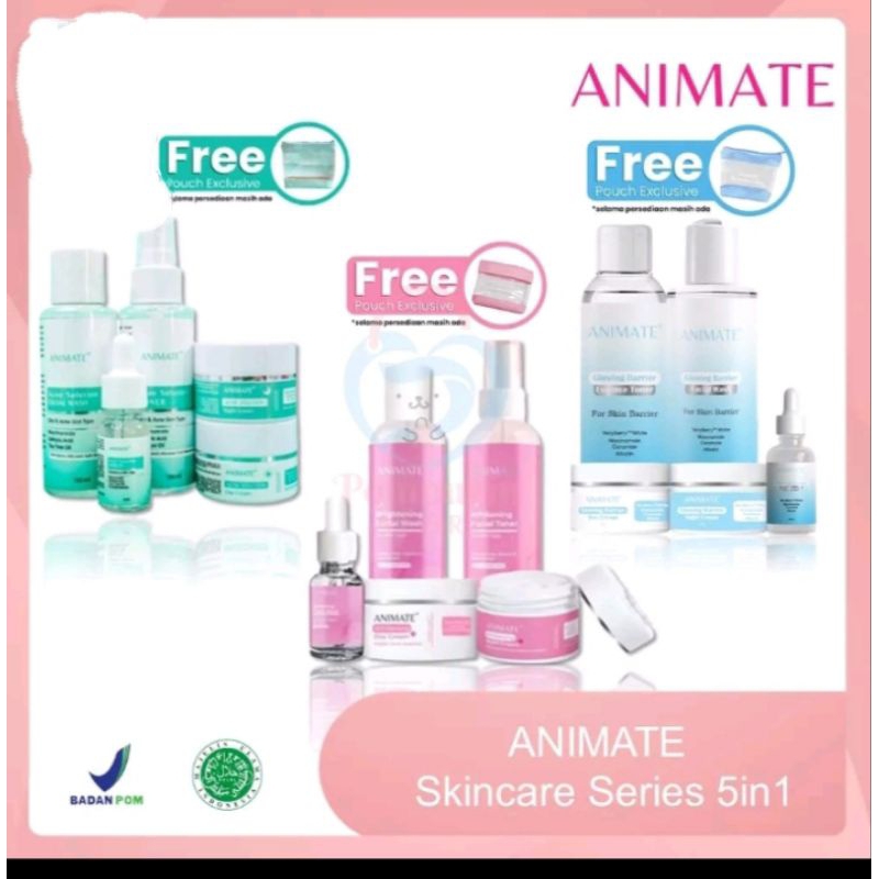 Jual ANIMATE SKINCARE ALL SERIES BPOM | Shopee Indonesia