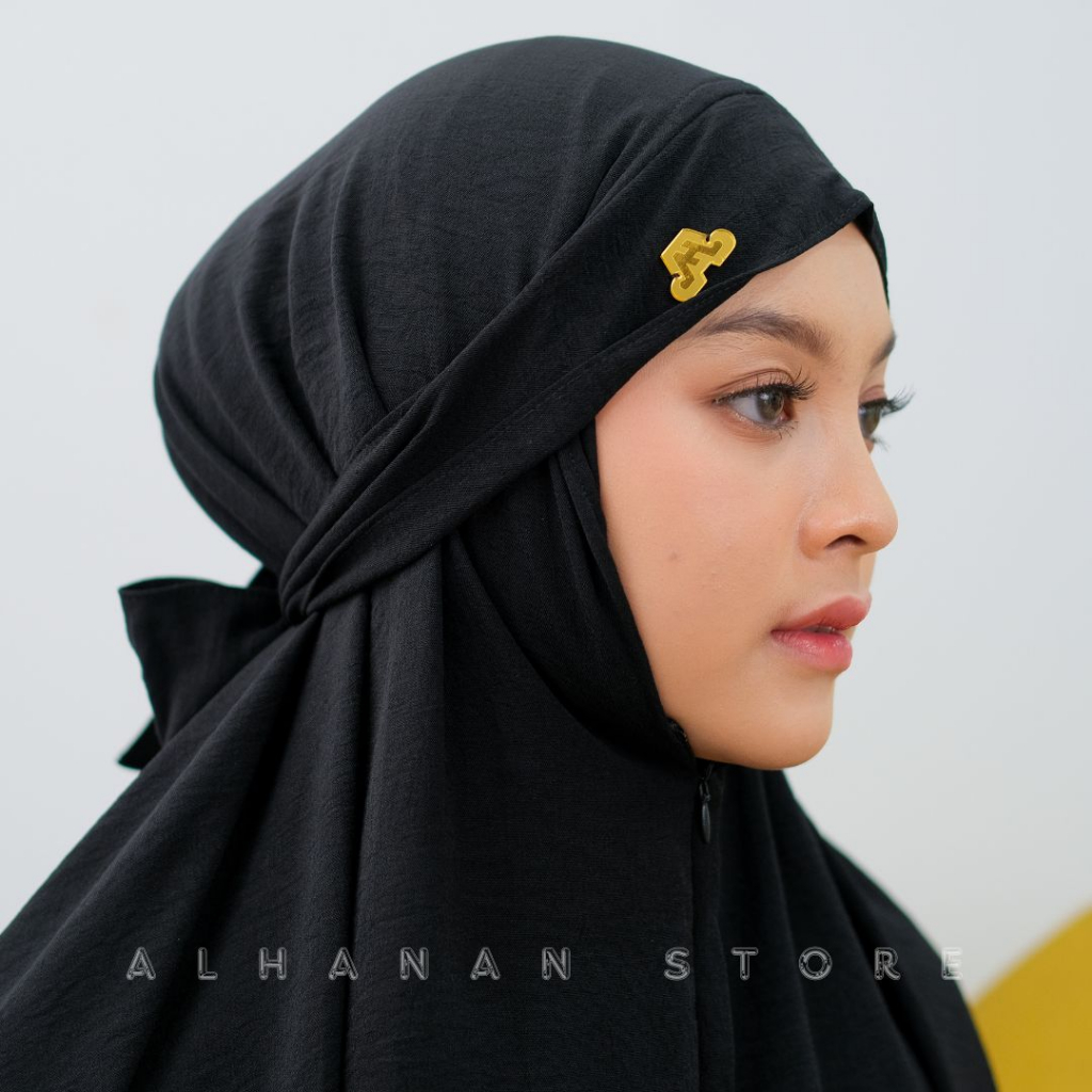 Alhanan - Mukenah Dewasa Crinkle Airflow 3in1 Premium Resleting Jumbo