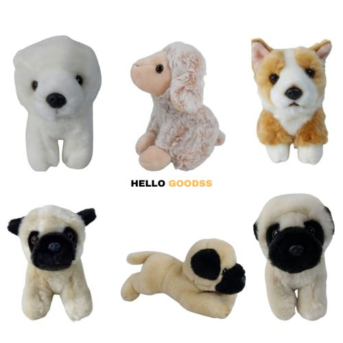 Jual BONEKA ANJING POMPOM PUTIH / SHIBA INU / SHEEP / PUG - UKURAN XS ...
