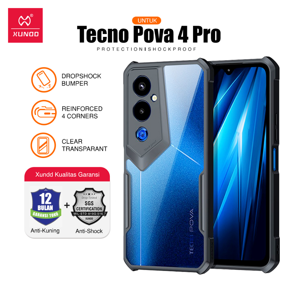 Jual Xundd Case Untuk Tecno Pova Pro Inch Case Shockproof Slim Transparan Casing Belakang