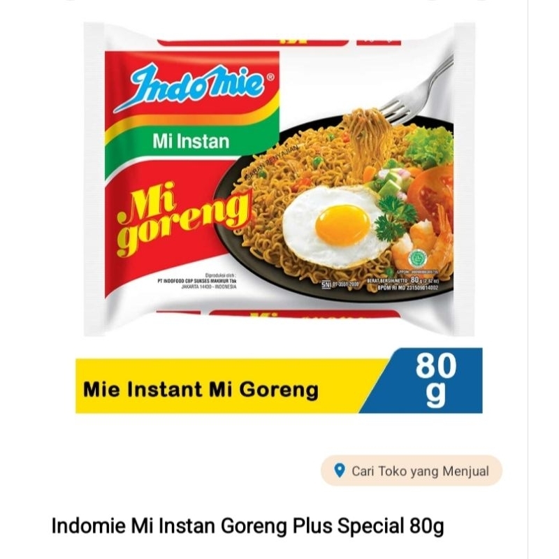 Jual Paket Indomie Goreng 85gram | Shopee Indonesia