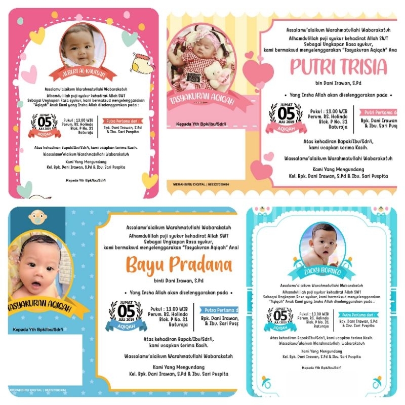 Jual Undangan Aqiqah atau Cukuran | Shopee Indonesia
