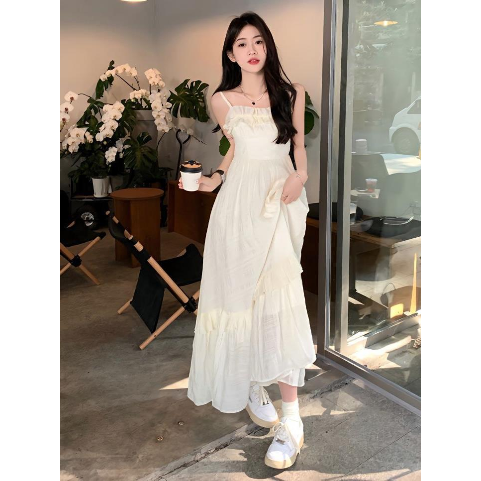 Jual Vintage Summer Dresses Women Aesthetics Korean Fashion 1023 (S-2XL) |  Shopee Indonesia