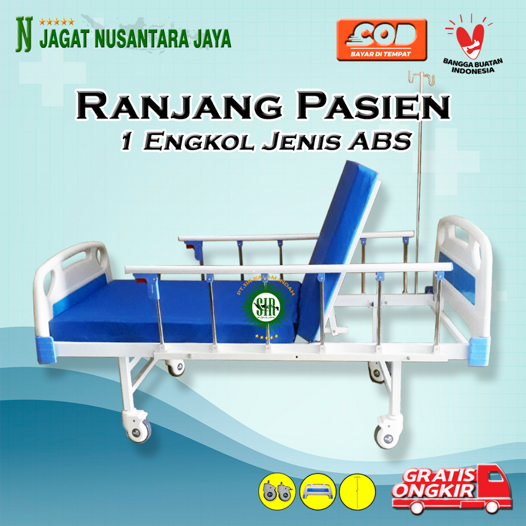 Jual Bed Pasien 1 Crank Abs Bed Pasien 1 Engkol Abs Bed Pasien