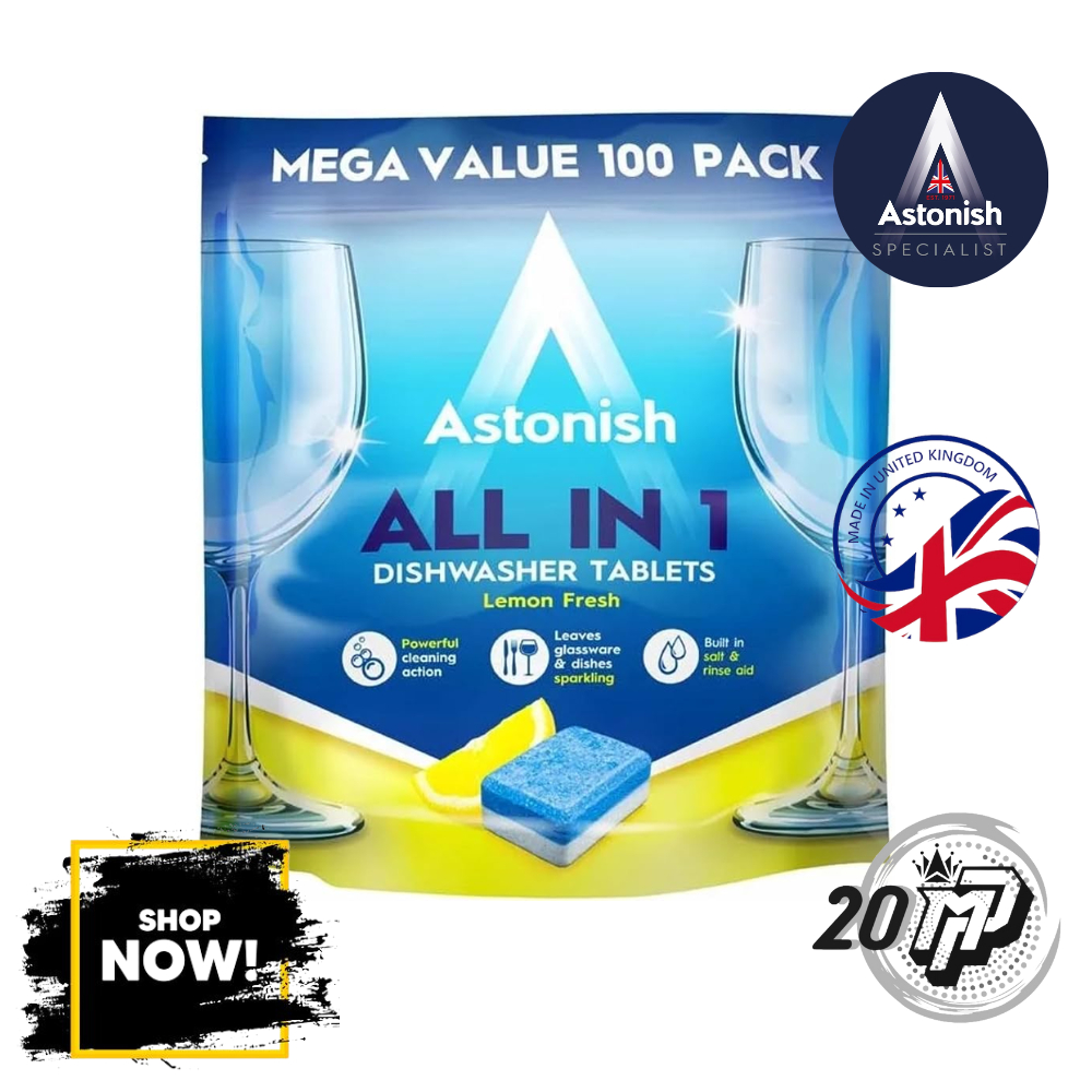 Jual Astonish All In 1 Tablet Pembersih ALL IN 1 DISHWASHER TABLETS 100 ...